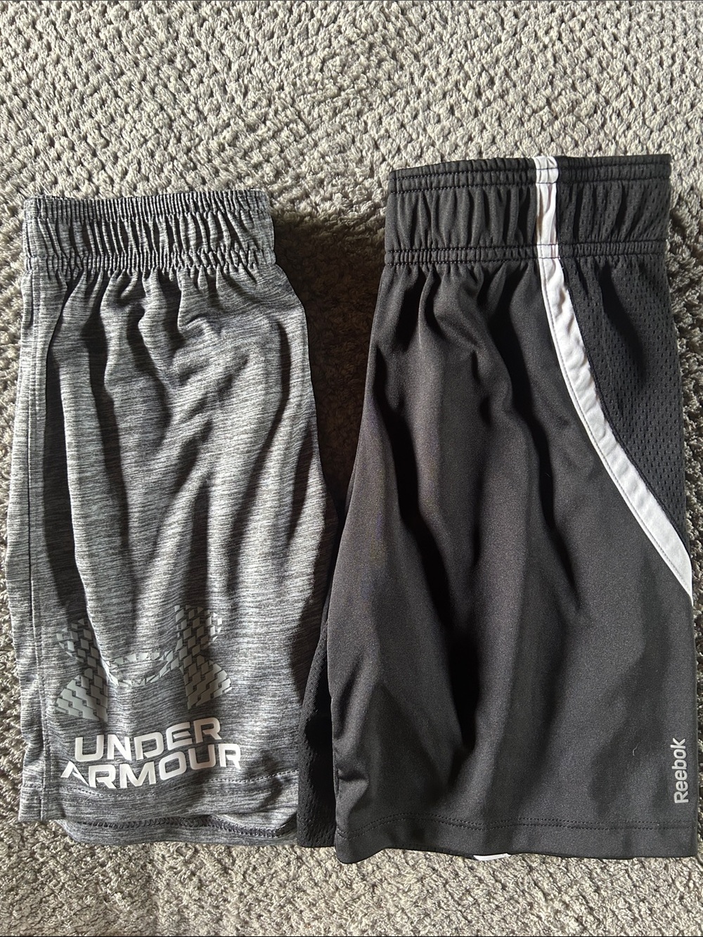 Girl’s Gray Heather & Black Basketball Shorts